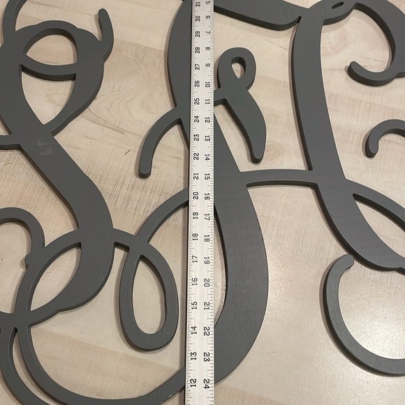 Wooden Monogram Initials Wall Decor Initials  SCF - Picture 6 of 6